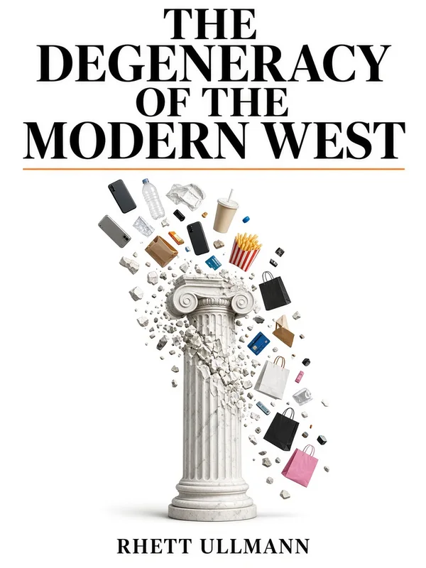 Cover of The Degeneracy of The Modern West by Rhett Ullmann